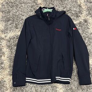 Tommy Hilfiger Navy Jacket with Red Logo